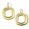 Circular Wavy Open Shape Drop Earrings
