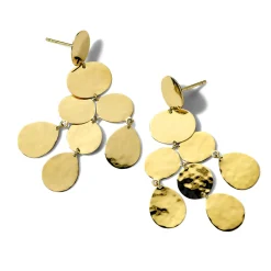 Crinkle Chandelier Earrings