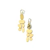 Crinkle Chandelier Heart Earrings