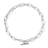 Faceted Oval Link Necklace