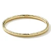 Flat Hammered Bangle Bracelet