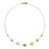 Graduated 7-Stone Necklace 16-18"