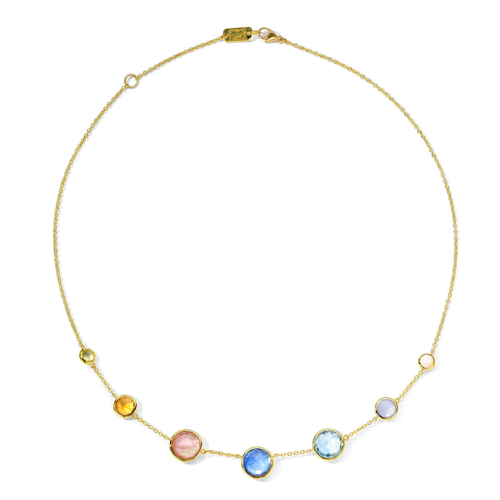 Graduated 7-Stone Necklace 16-18"
