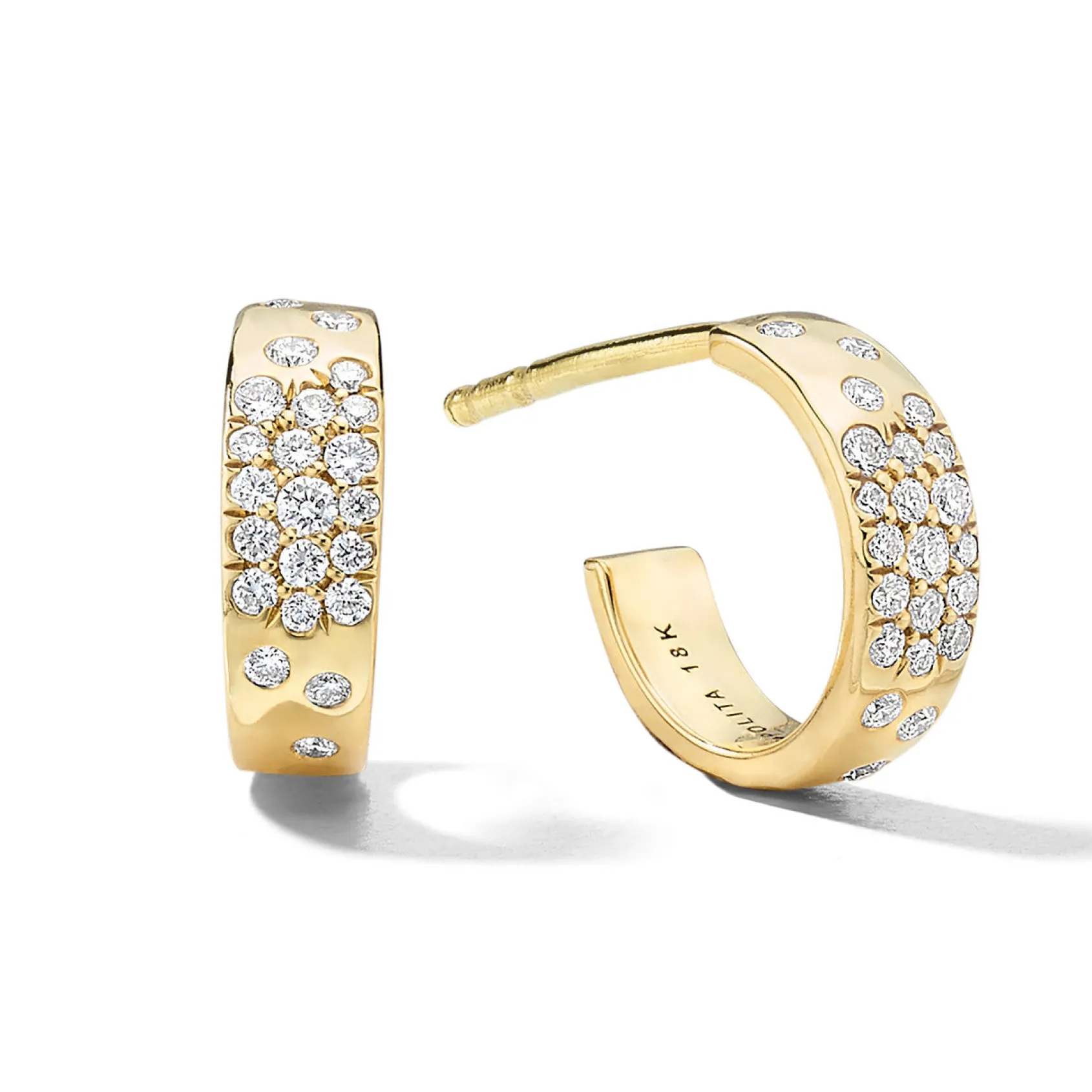 Huggie Diamond Hoop Earrings (.17ctw)