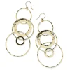 Jumbo Hammered Jet Set Earrings