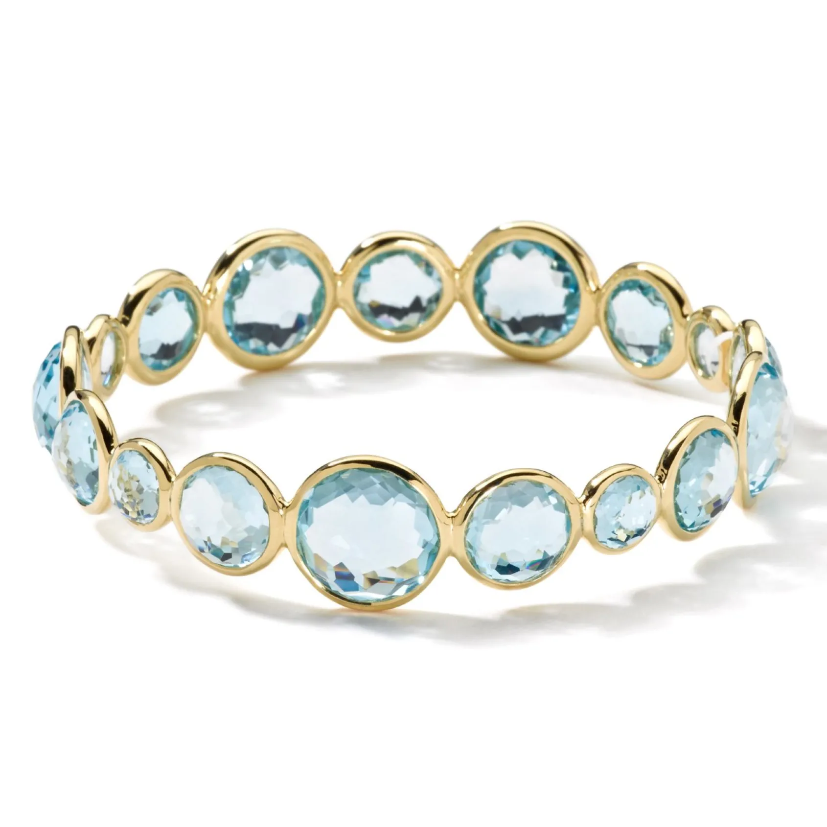 Large All Around Stone Bangle