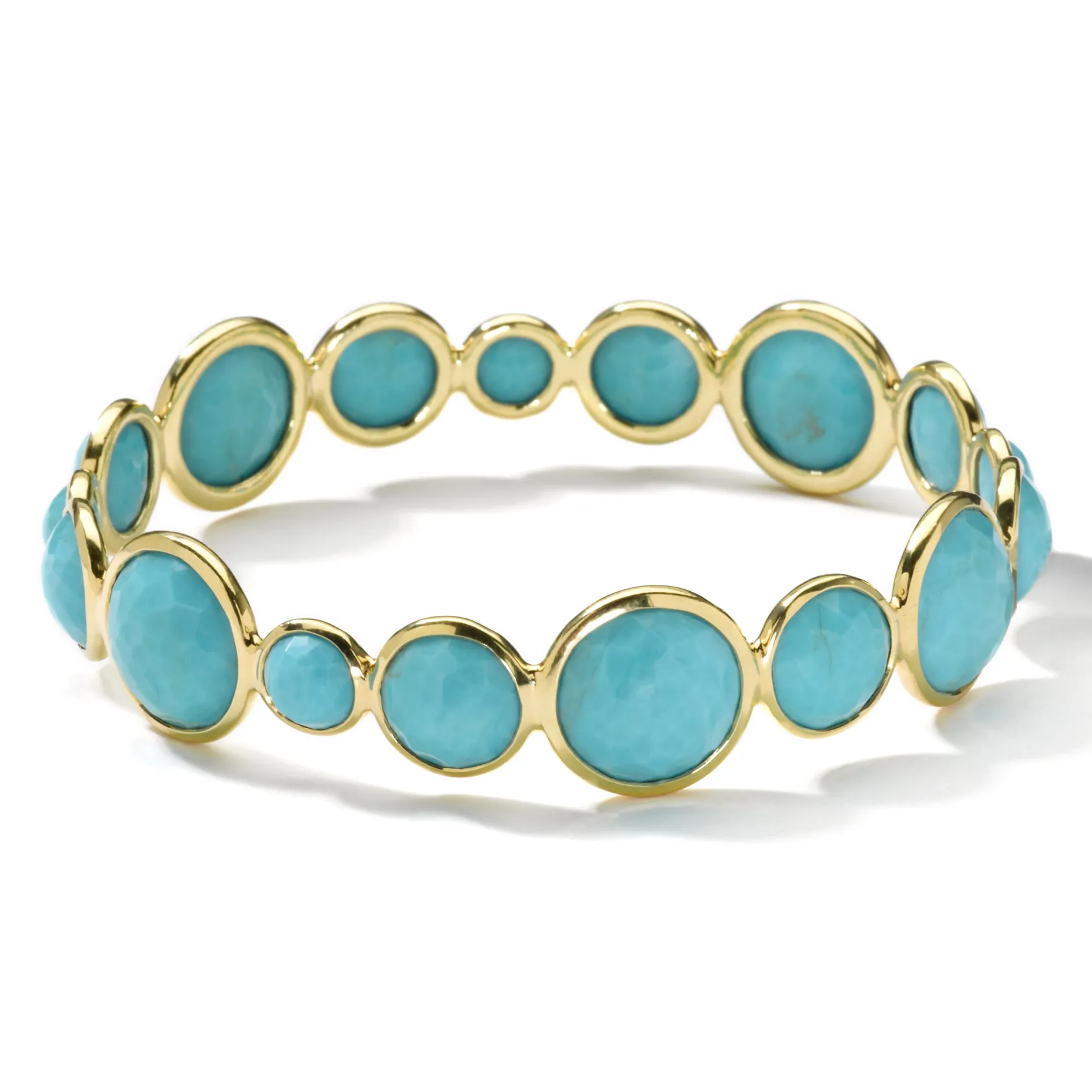 Large All Around Stone Bangle