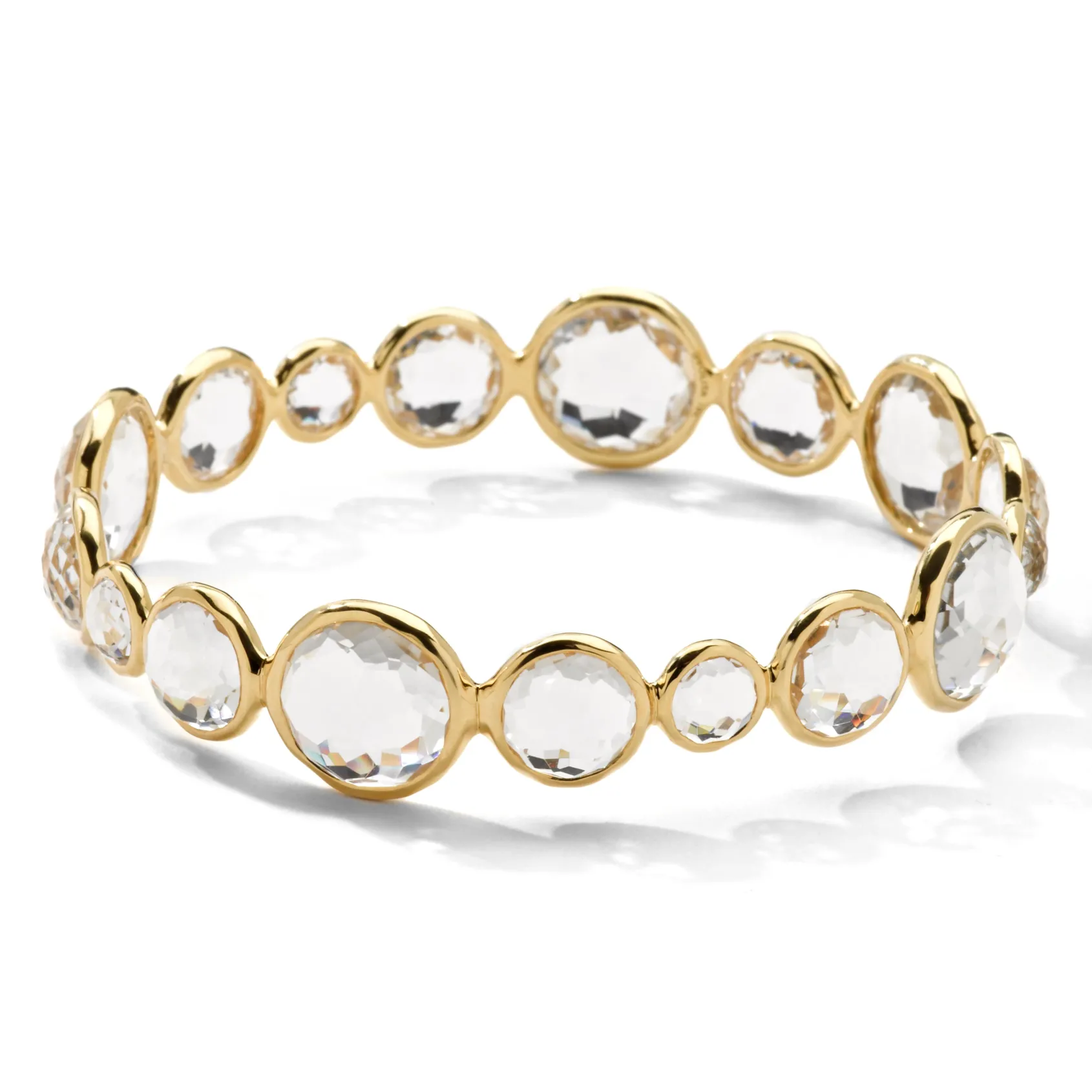 Large All Around Stone Bangle