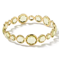 Large All Around Stone Bangle