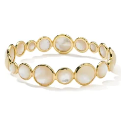 Large All Around Stone Bangle