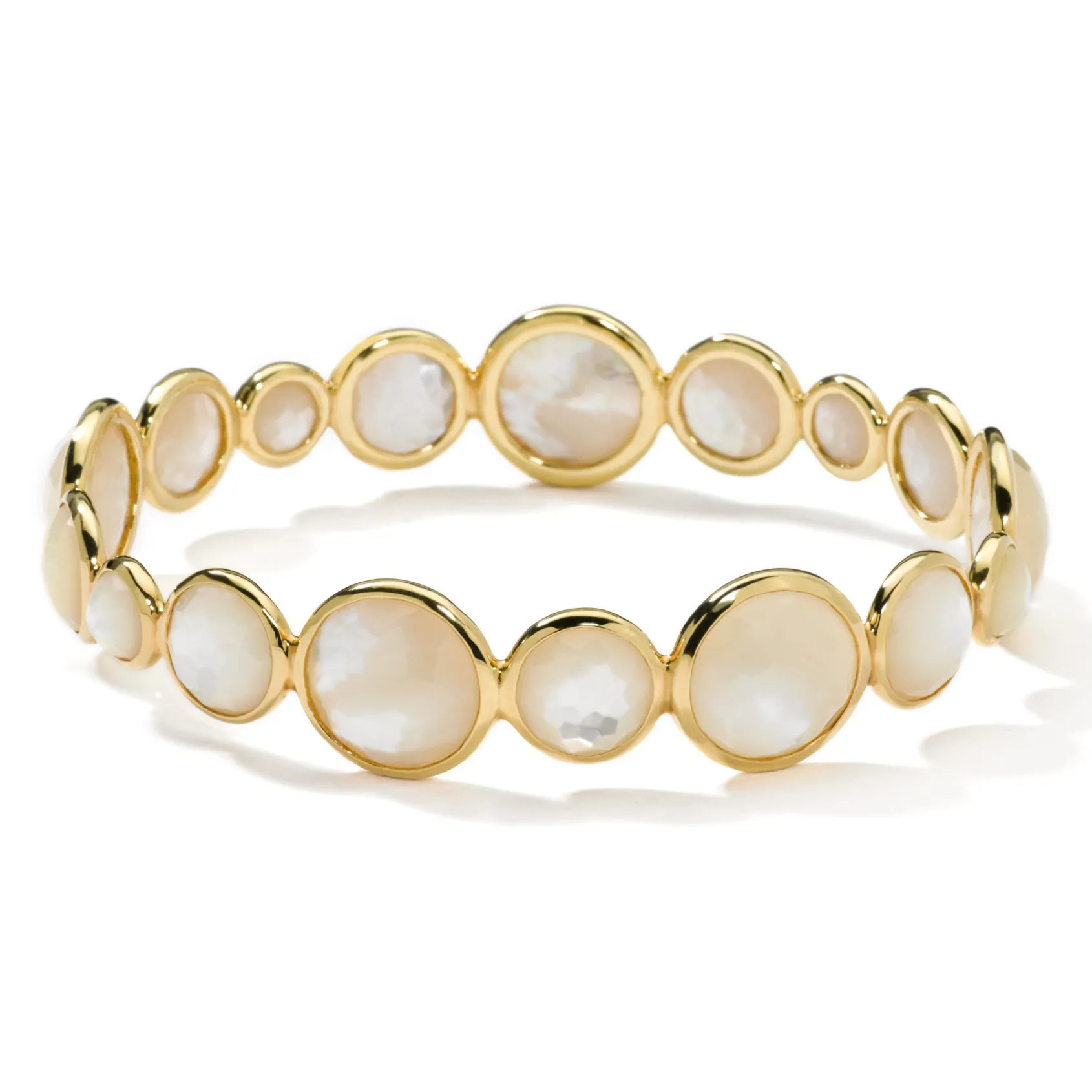 Large All Around Stone Bangle