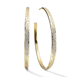 Large Crinkle Hoop Earrings (1.52ctw)