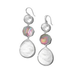 Large Polished Crazy 8's Earrings