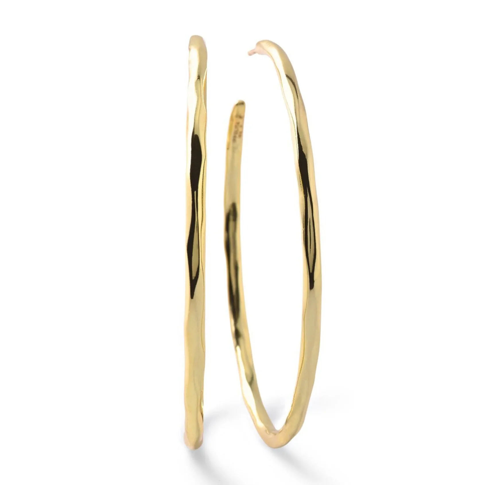 Large Squiggle Hoop Earrings