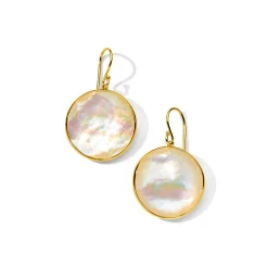 Large Stone Drop Earrings