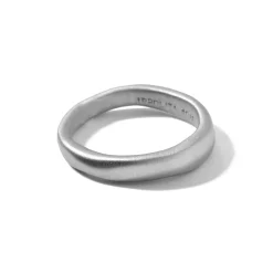 Matte Wide Squiggle Ring