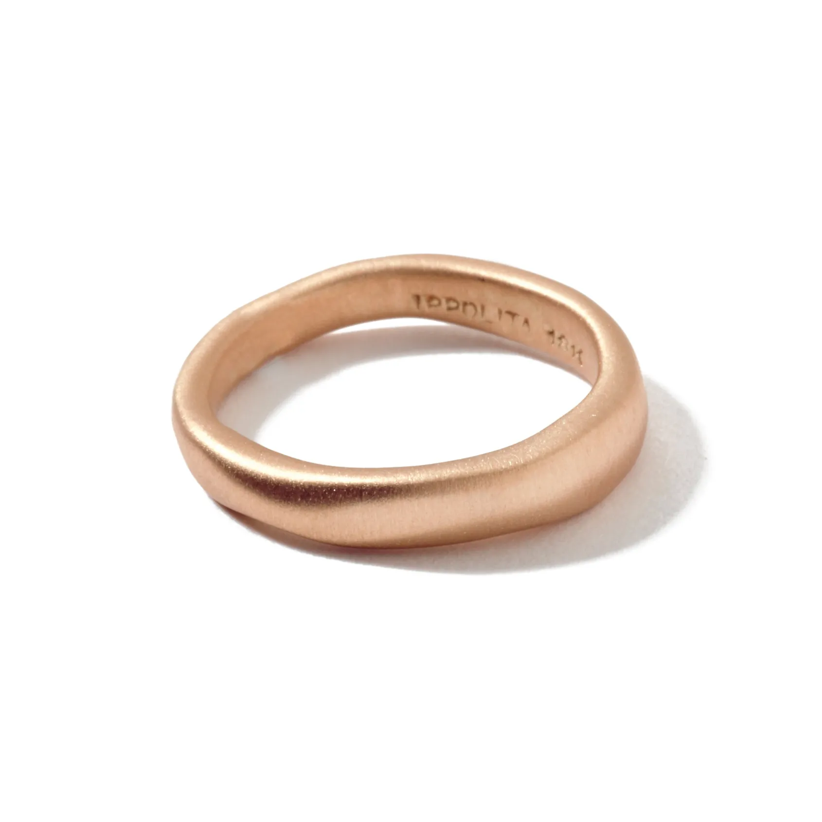 Matte Wide Squiggle Ring