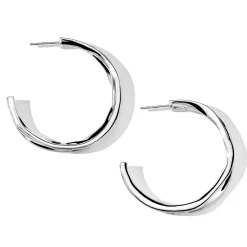 Medium Crush Hoop Earrings