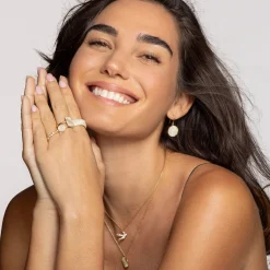 Medium Flower Diamonds Drop Earrings (1.24ctw)