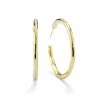Medium Hammered Hoop Earrings