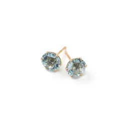 Medium Round Stud Earrings