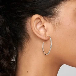 Medium Squiggle Hoop Earrings