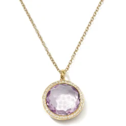 Medium Stone Pendant Necklace