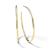 Medium Thin Squiggle Hoop Earrings