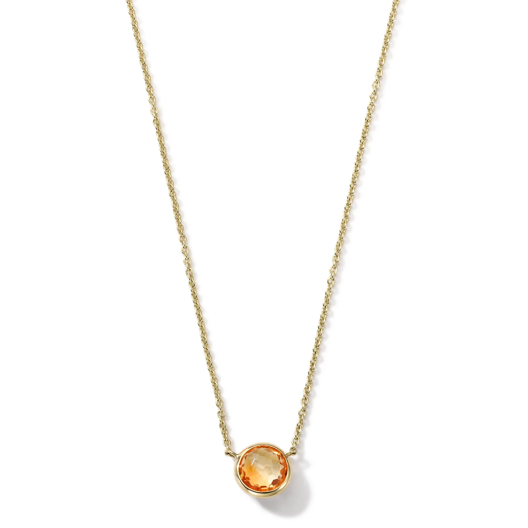 Mini Single Stone Pendant Necklace
