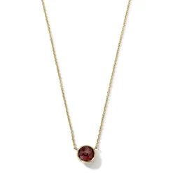 Mini Single Stone Pendant Necklace