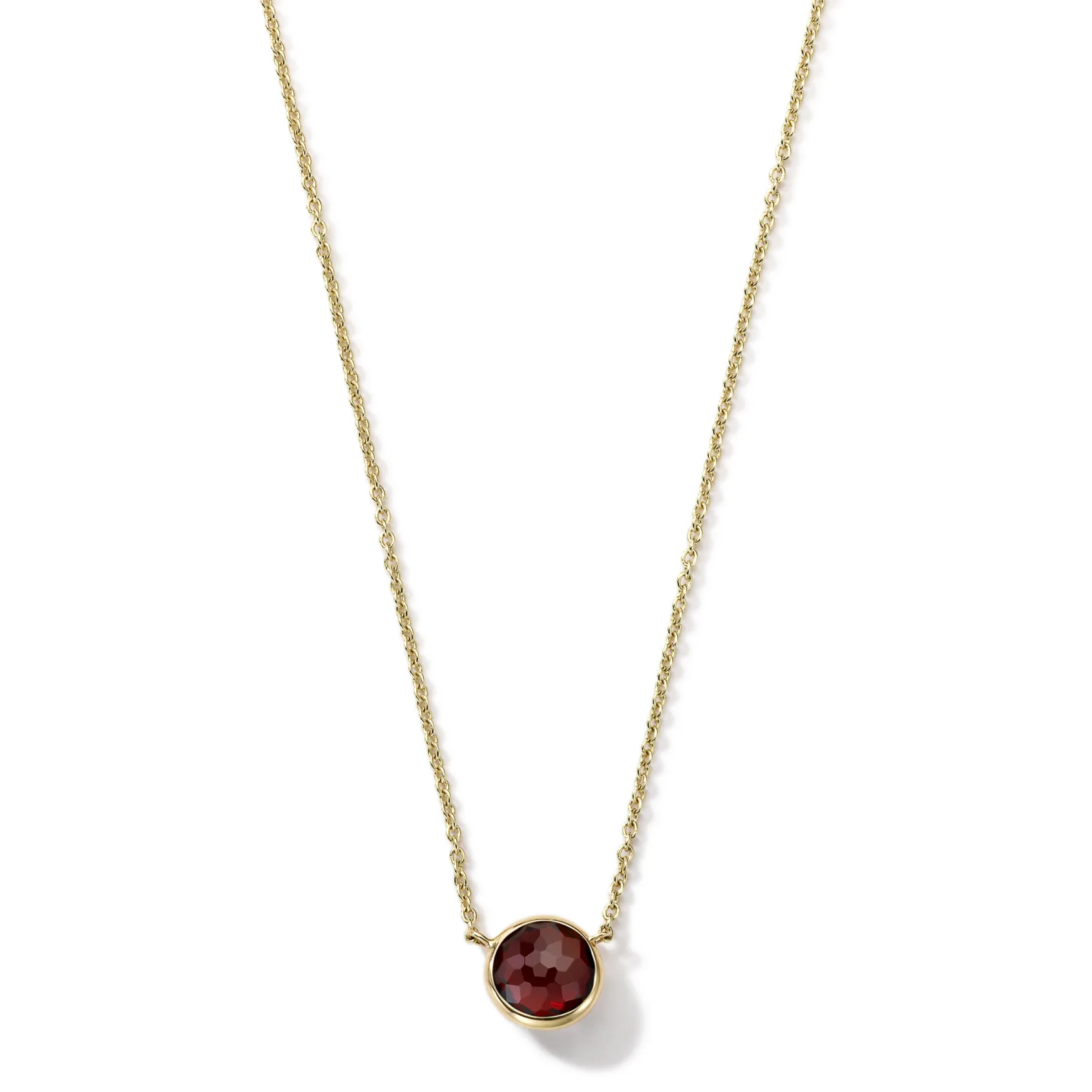 Mini Single Stone Pendant Necklace