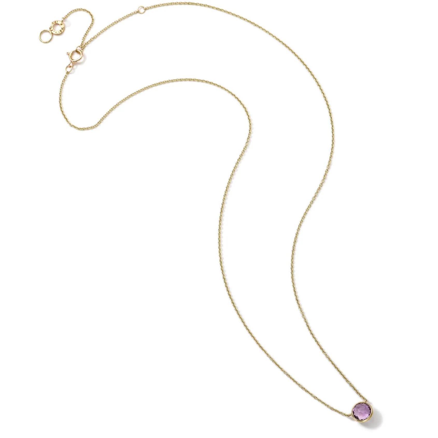 Mini Single Stone Pendant Necklace