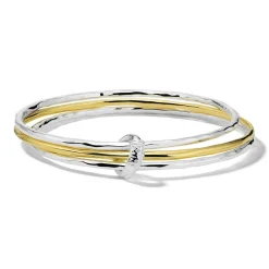 Mixed Metal Bangle Set