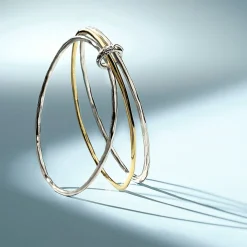 Mixed Metal Bangle Set