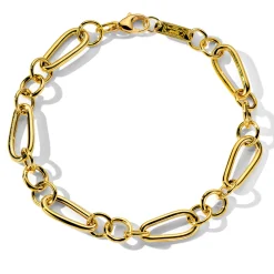 Mixed-Shape Link Bracelet 8"