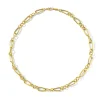 Mixed-Shape Link Necklace 18"