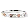 Multi-Stone Hinged Bangle Bracelet