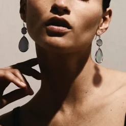 Polished Rock Candy Dot & Teardrop Earrings