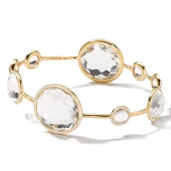 Rock Crystal Bangle Bracelet (1.73 ctw)
