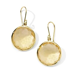 Round Drop Earrings