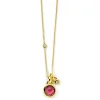 Round Pendant Necklace 30" (.12ctw)