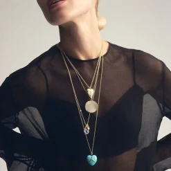 Round Pendant Necklace 30