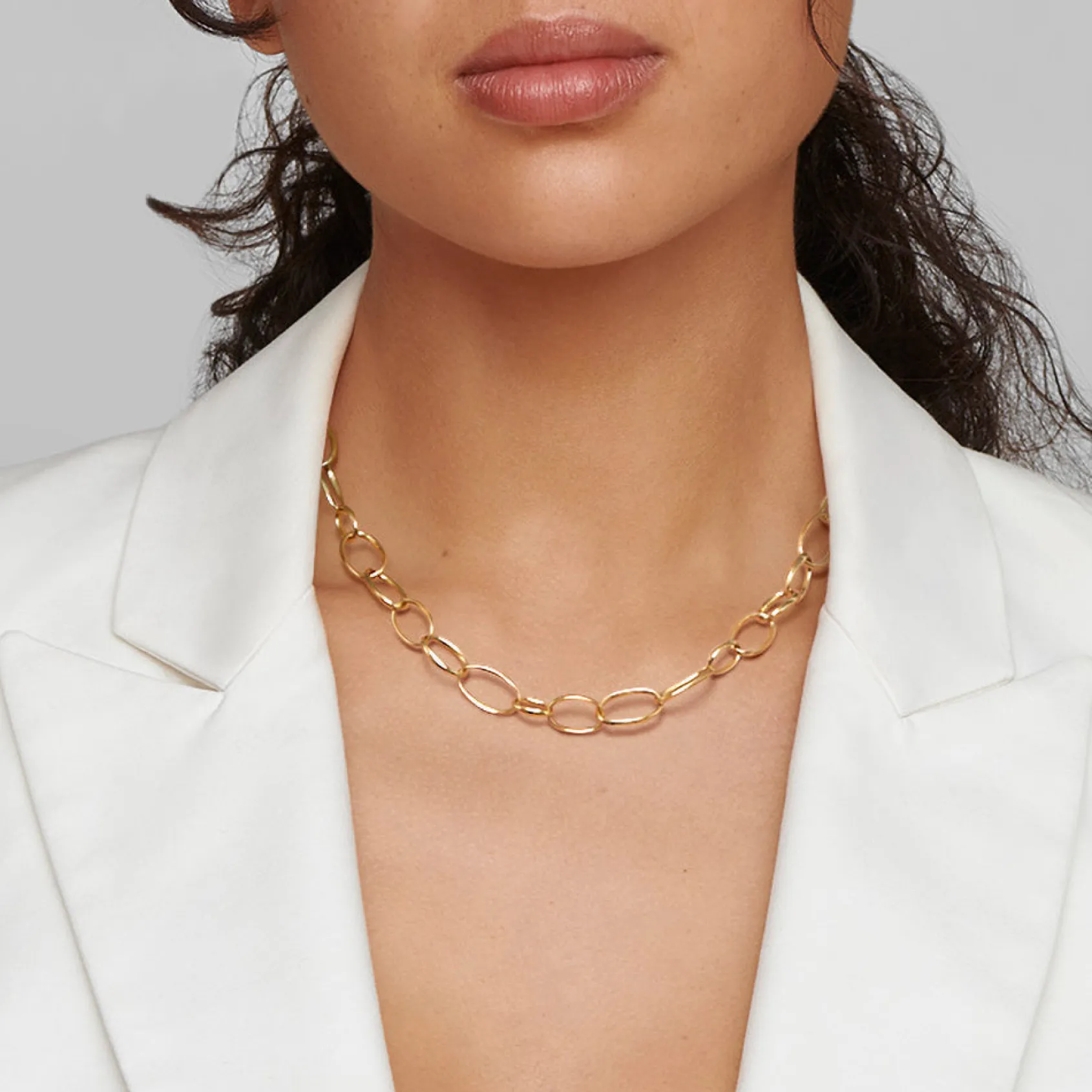 Short Scultura Link Necklace