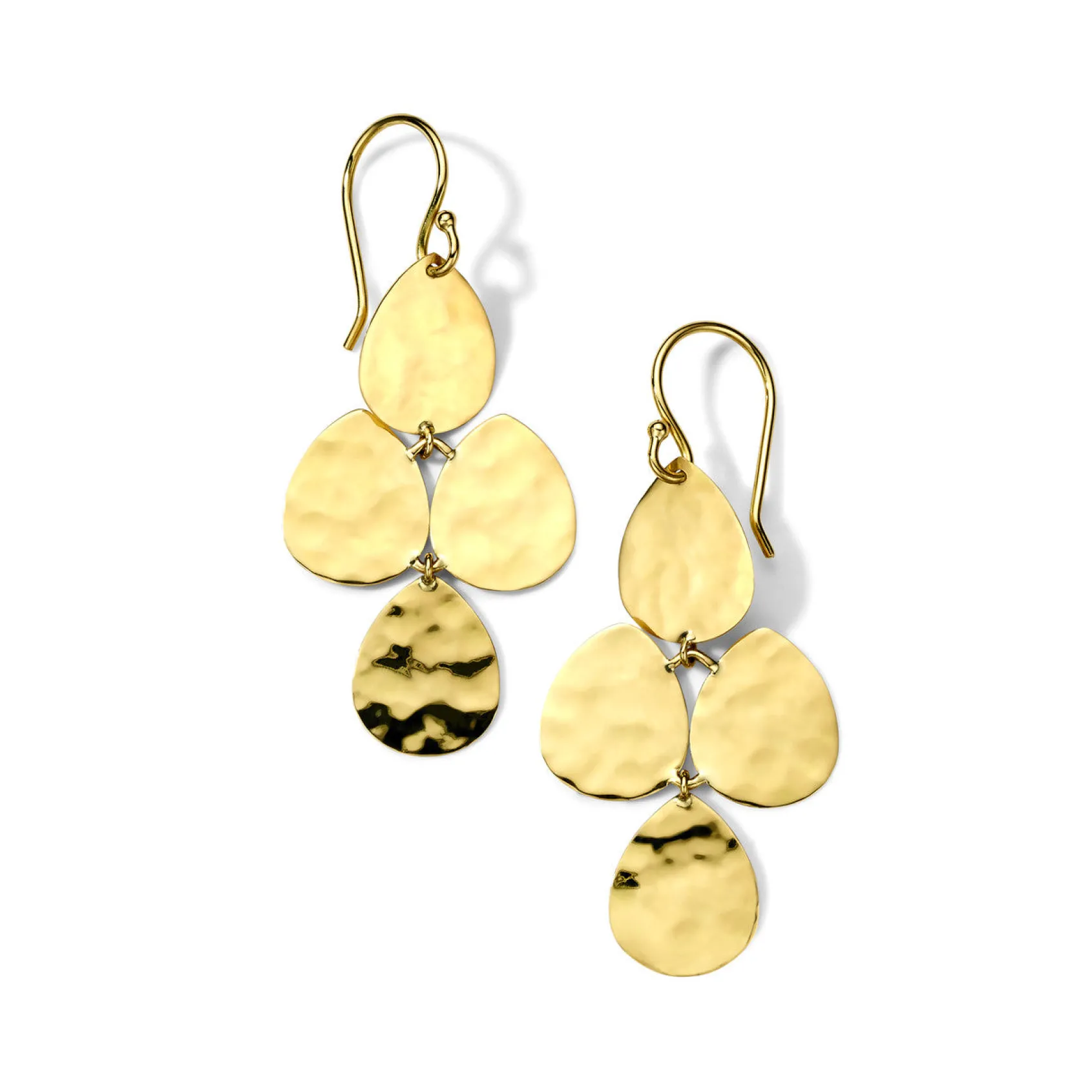 Small Crinkle Cascade Earrings