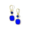 Small Dot & Rounded Square Drop Earrings