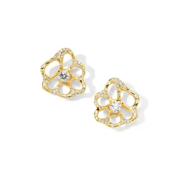 Small Flora Stud Earrings