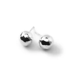 Small Hammered Ball Stud Earrings