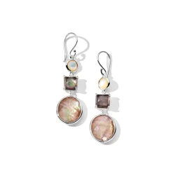 Small Multi-Stone Drop Earrings