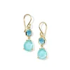 Small Snowman Multi Stone Earrings
