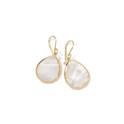 Small Stone Teardrop Earrings